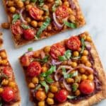 BBQ Quinoa Pizza with Chickpeas Recipe