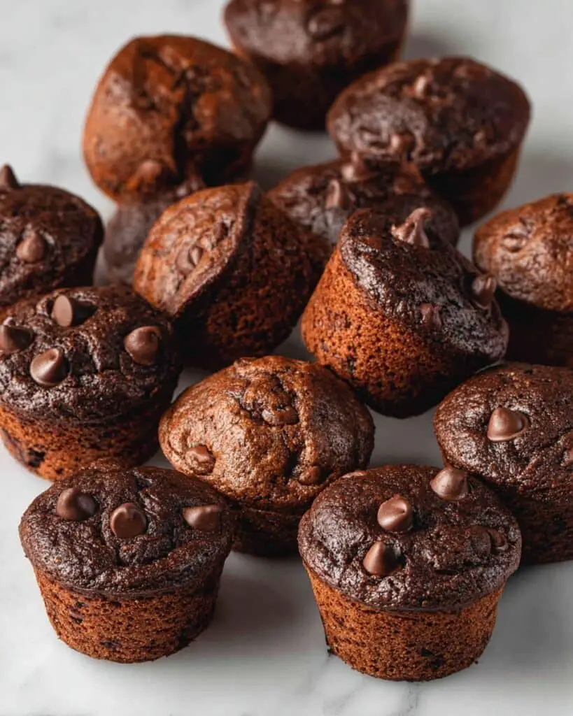 Healthy Chocolate Mini Muffins Recipe