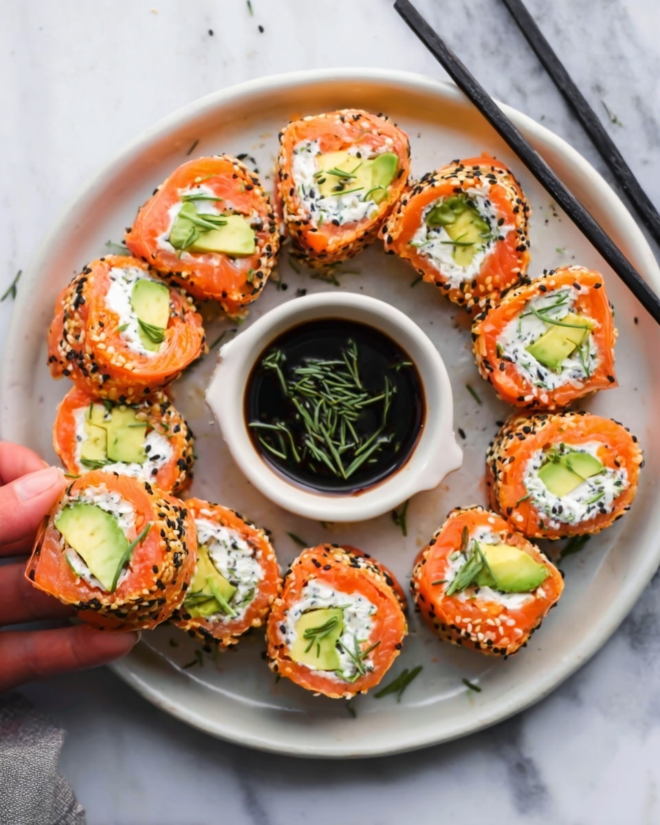 Easy Smoked Salmon Roll Ups Recipe