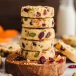 Cranberry Orange Shortbread Cookies Recipe