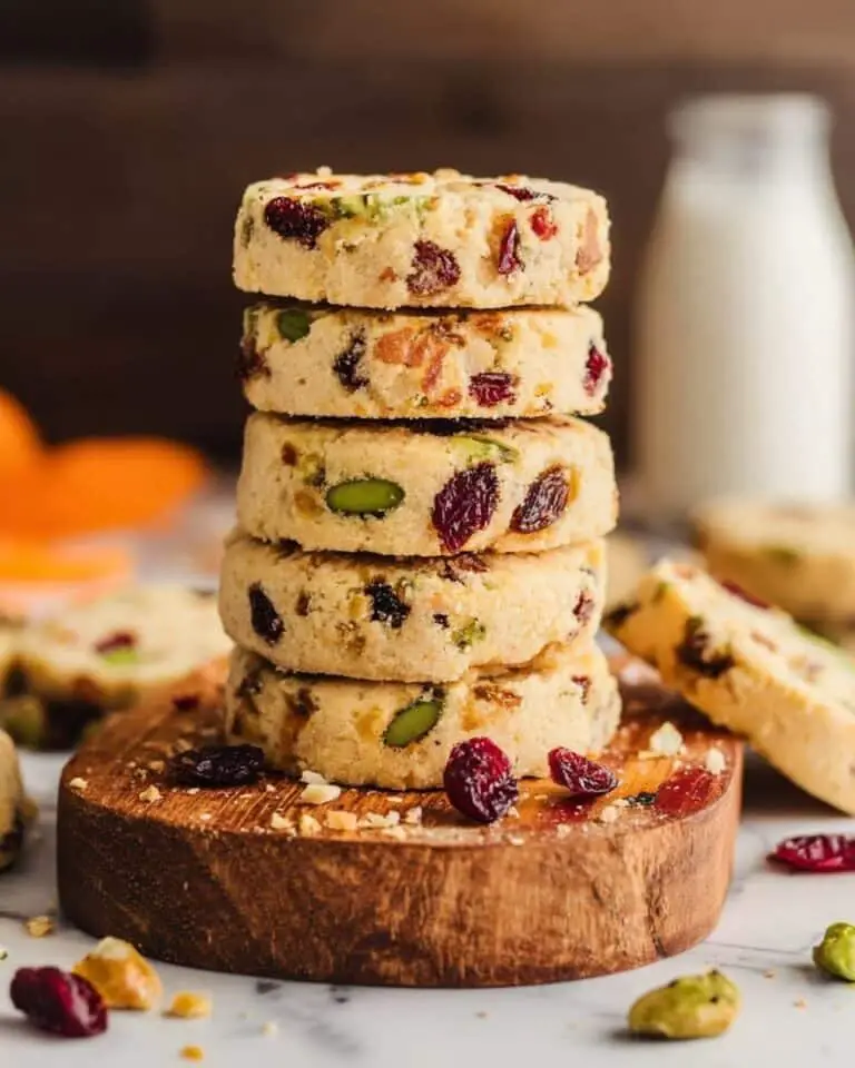 Cranberry Orange Shortbread Cookies Recipe