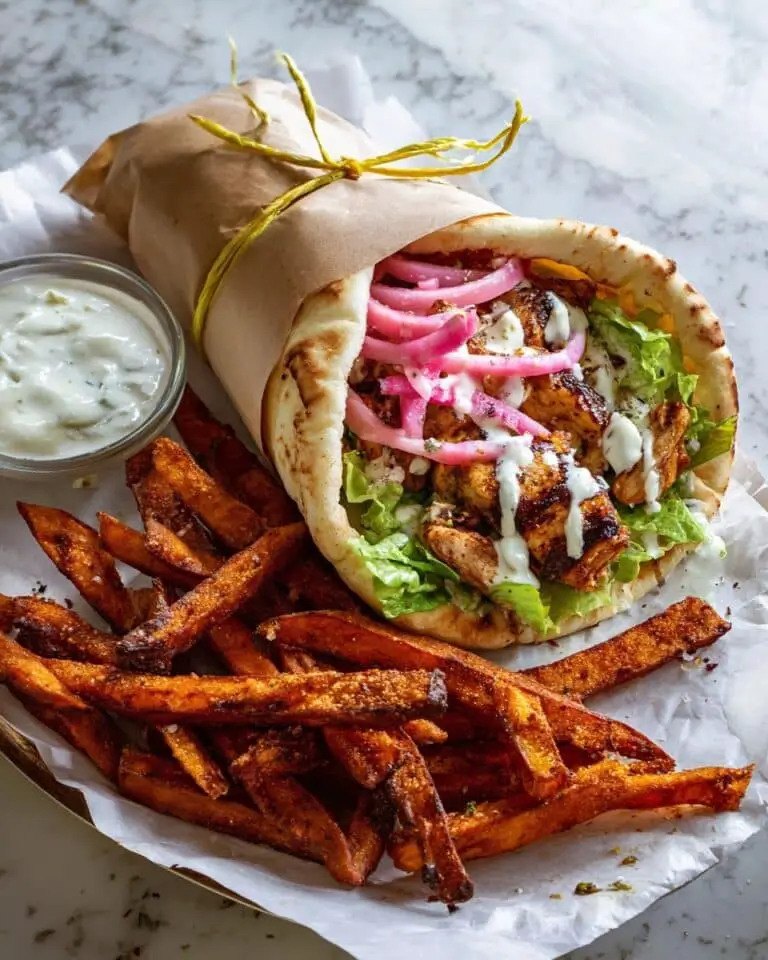 Sheet Pan Chicken Gyros with Feta Tzatziki Recipe