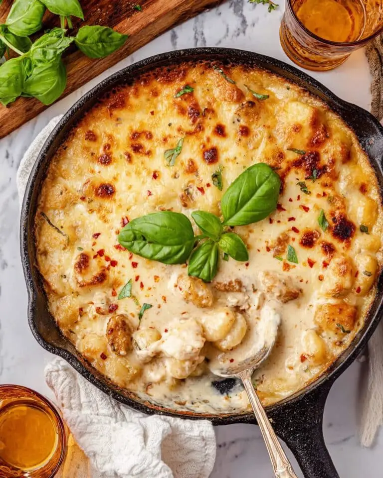 Chicken Alfredo Gnocchi Bake Recipe