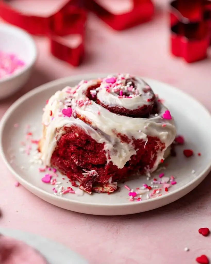 Red Velvet Cinnamon Rolls from Scratch Recipe