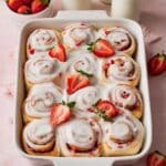 Strawberry Rolls with Lemon Cream Cheese Icing Recipe