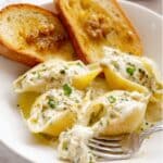 Stuffed Shells with Chicken in Alfredo Sauce Recipe