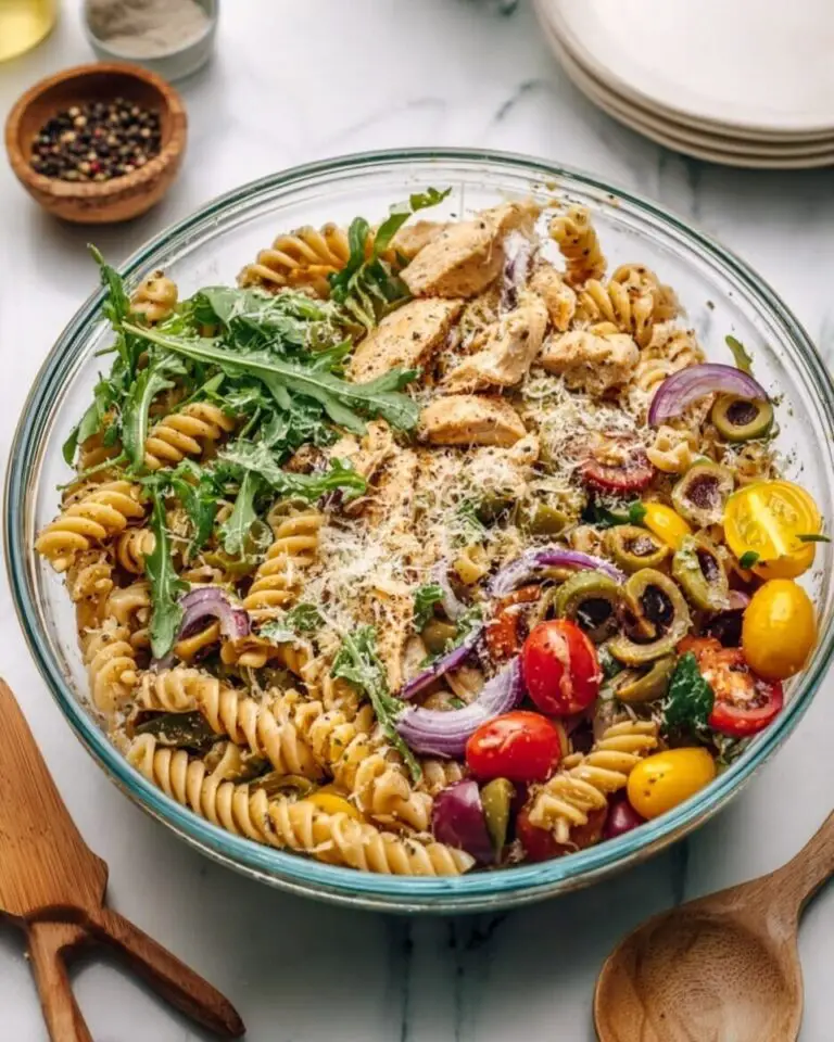 Chicken Pasta Salad with Cherry Tomatoes and Fresh Herbs Recipe