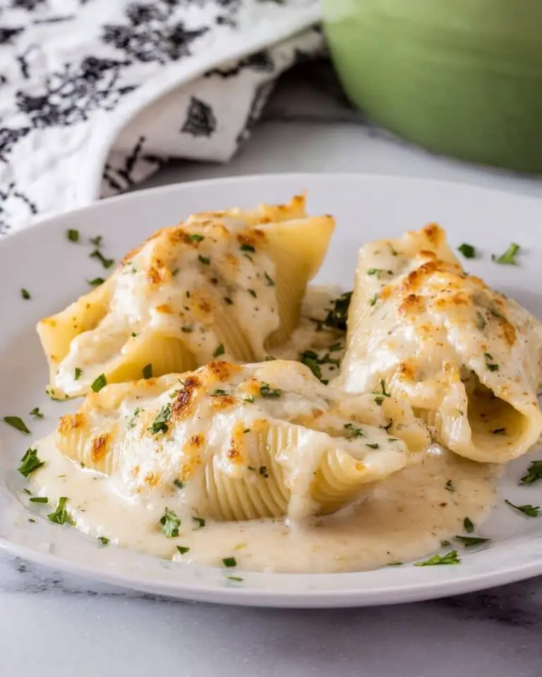 Chicken Alfredo Stuffed Shells Recipe
