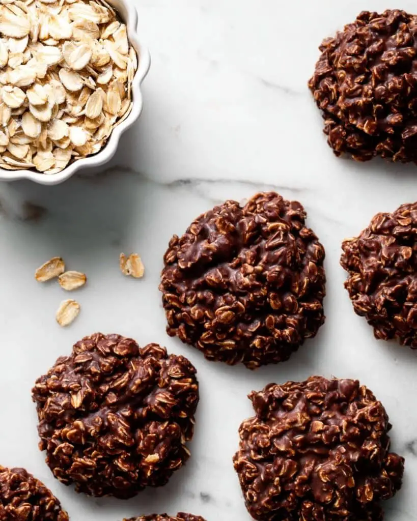 Chocolate Peanut Butter No-Bake Cookies