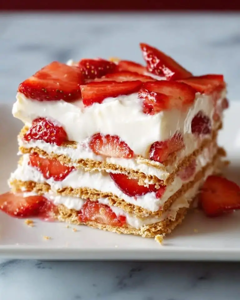Strawberry Icebox Cake Only 3 Ingredients Recipe