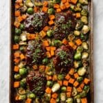 Sheet Pan Mini Meatloaf with Vegetables Recipe