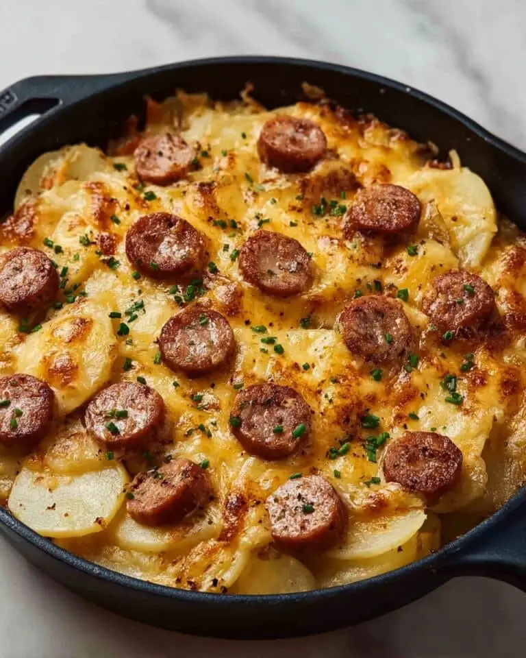 Cheesy Ranch Potatoes and Smoked Sausage Recipe
