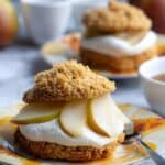 Crystallized Ginger Scones with Sake-Poached Asian Pears Recipe