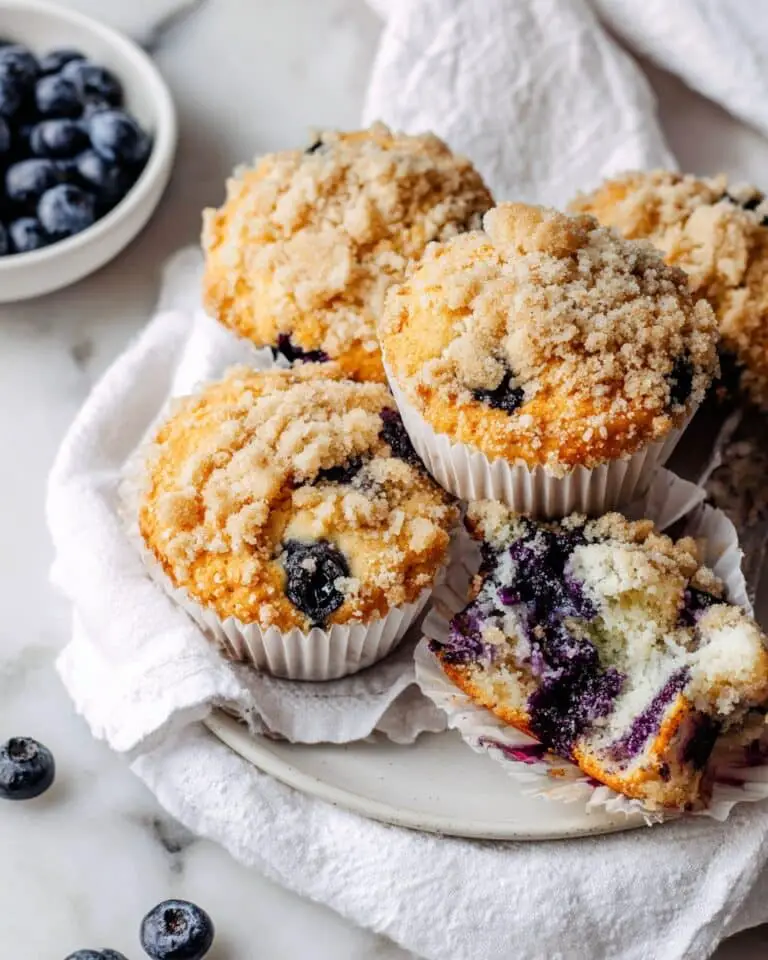 Bakery Style Blueberry Muffins Recipe