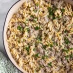 30-Minute Ground Beef Stroganoff Recipe
