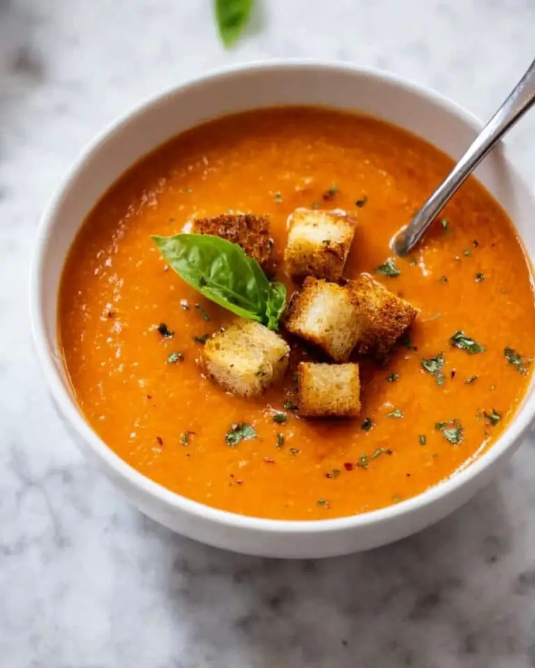 Creamy Tomato Basil Soup Recipe