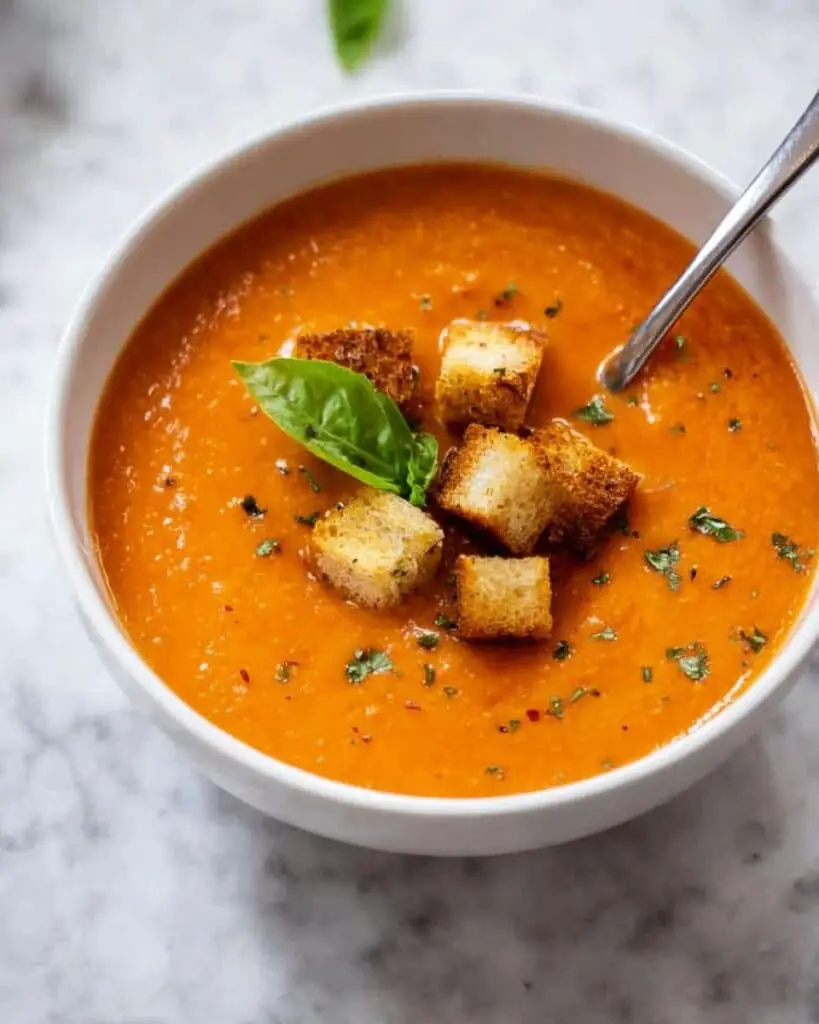 Creamy Tomato Basil Soup Recipe