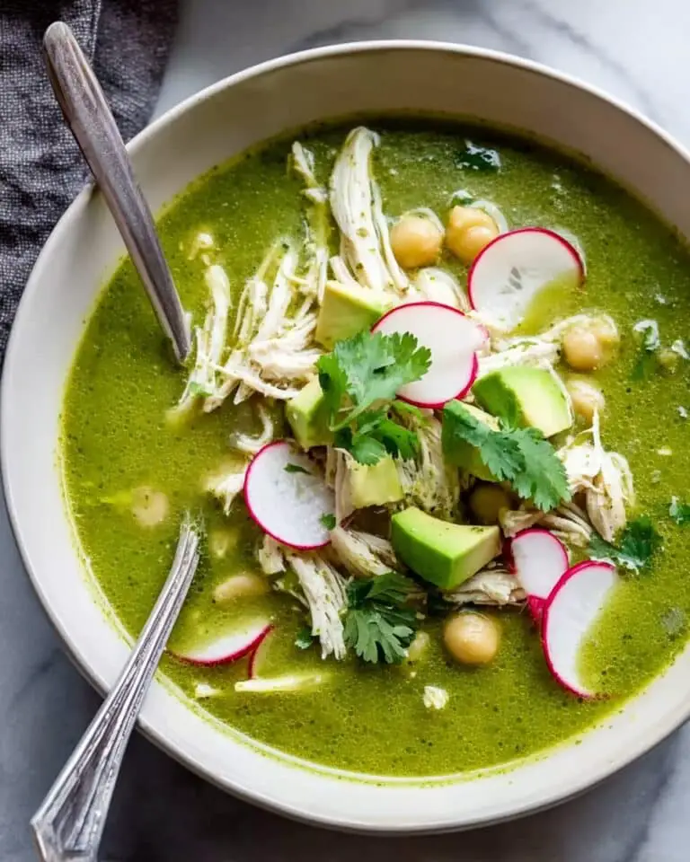 Chicken Pozole Verde Soup (Mexican Green Pozole) Recipe