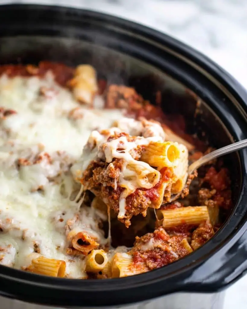 Crock Pot Baked Ziti Recipe