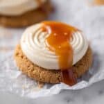 Crumbl Salted Caramel Cheesecake Cookies Recipe
