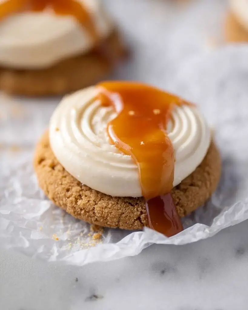 Crumbl Salted Caramel Cheesecake Cookies Recipe