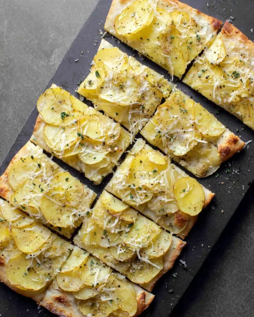 Classic Potato Pizza with Fresh Rosemary Recipe