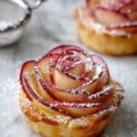 Apple Roses with Puff Pastry and Apricot Preserve Recipe