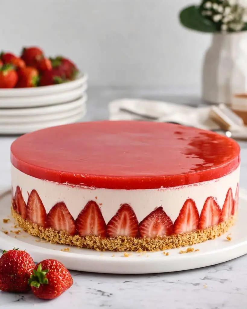 Strawberry Mousse Cake Recipe