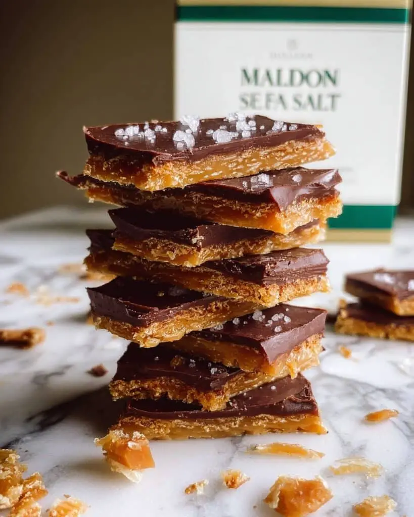 Sea Salt Chocolate-Caramel Crackers Recipe