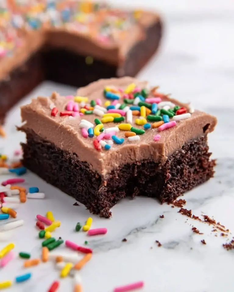 Brownie Birthday Cake Bars Recipe