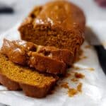 Brown Butter Pumpkin Bread with Maple Glaze Recipe