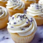 Lemon Lavender Cupcakes with Lemon Buttercream Frosting Recipe