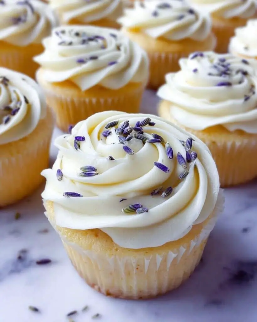 Lemon Lavender Cupcakes with Lemon Buttercream Frosting Recipe