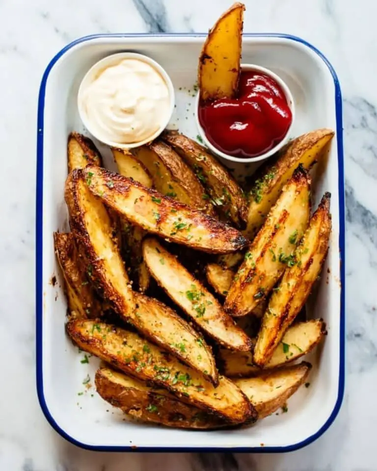 Ultra Crispy Baked Potato Wedges Recipe