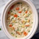 Slow Cooker Garlic Parmesan Chicken Stew Recipe
