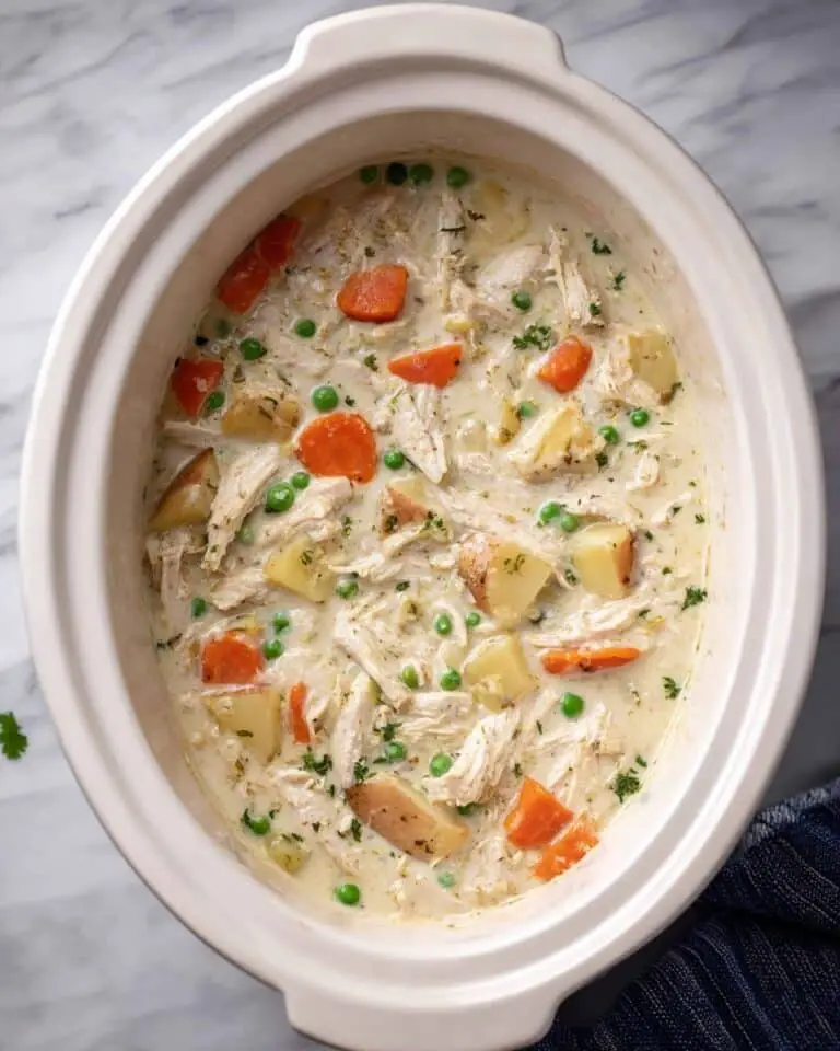Slow Cooker Garlic Parmesan Chicken Stew Recipe