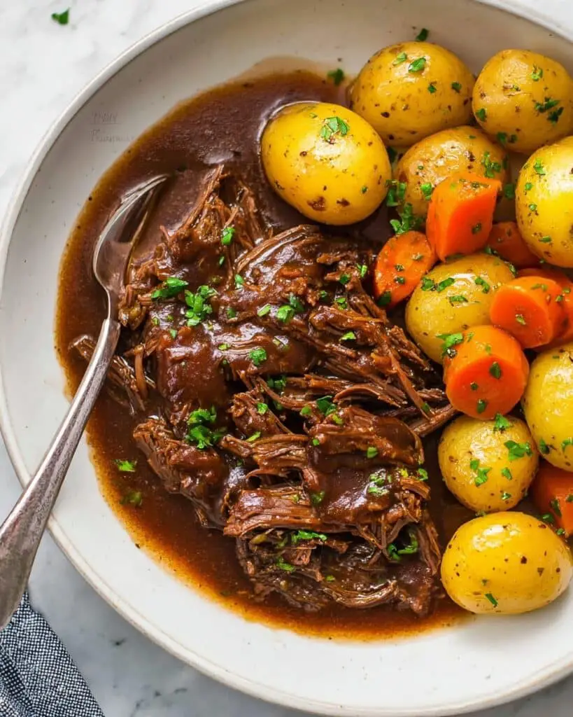 Instant Pot Pot Roast with Rich Gravy and Vegetables Recipe