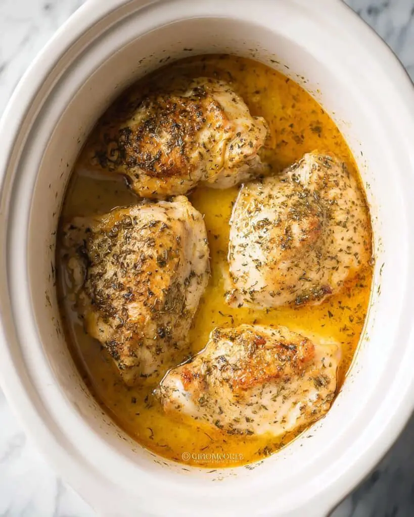 Creamy Slow Cooker Chicken Breast with Parsley and Paprika Recipe