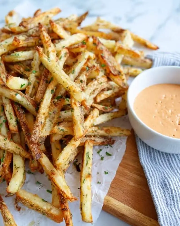 Garlic Parmesan Air Fryer French Fries Recipe