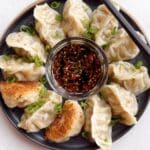 Crispy Chicken Potstickers with Juicy Filling and Perfectly Fried Bottoms Recipe