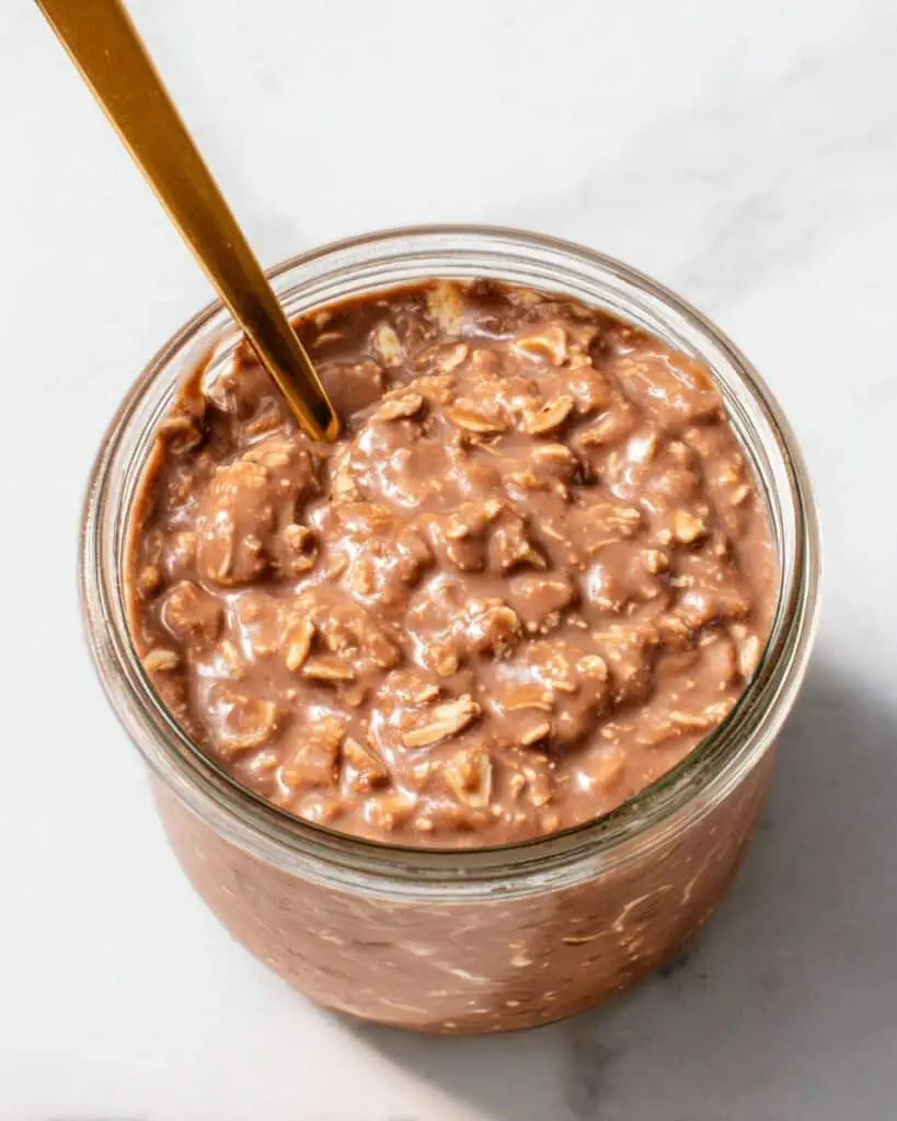 Vegan Breakfast Lentil and Oat Porridge with Apple, Cocoa, and Yogurt Recipe