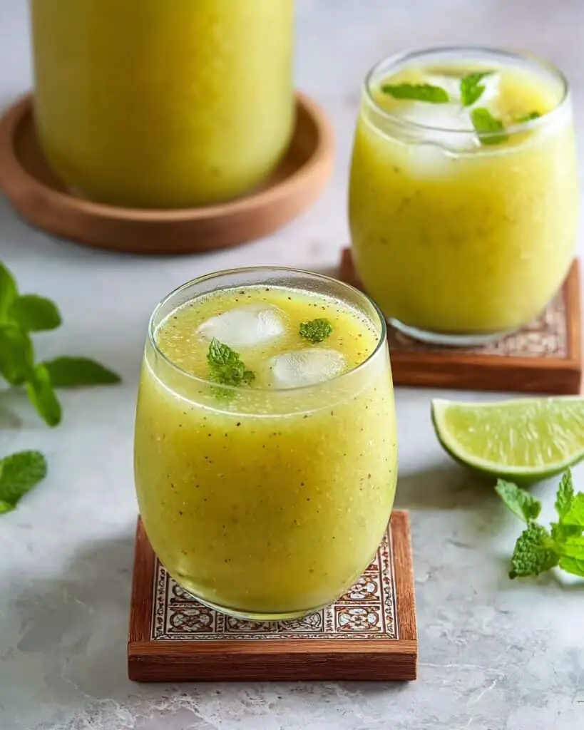 Aam Ka Panna: Refreshing Raw Mango Drink with Mint and Spices Recipe