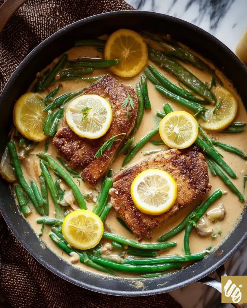 Lemon-Tahini Chicken with Green Beans Recipe