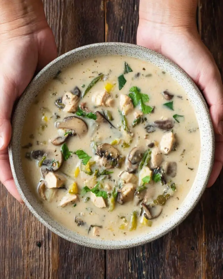 Creamy Chicken Mushroom Soup Recipe