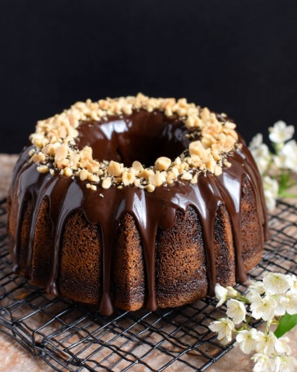 Bundt Cake de Chocolate con Ganache y Avellanas Recipe