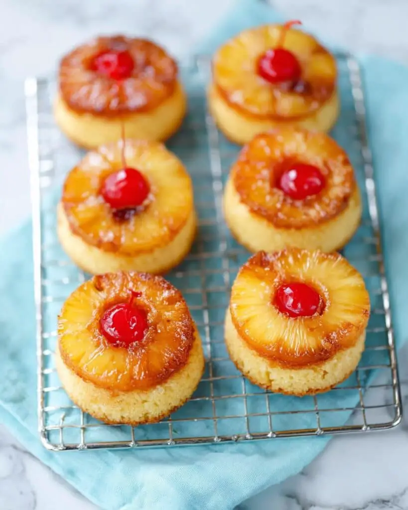 Mini Pineapple Upside Down Cake Recipe
