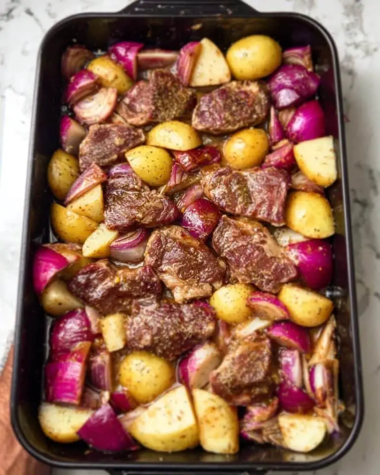 Lamb Tava (Cypriot-Style Baked Lamb with Potatoes and Tomatoes) Recipe