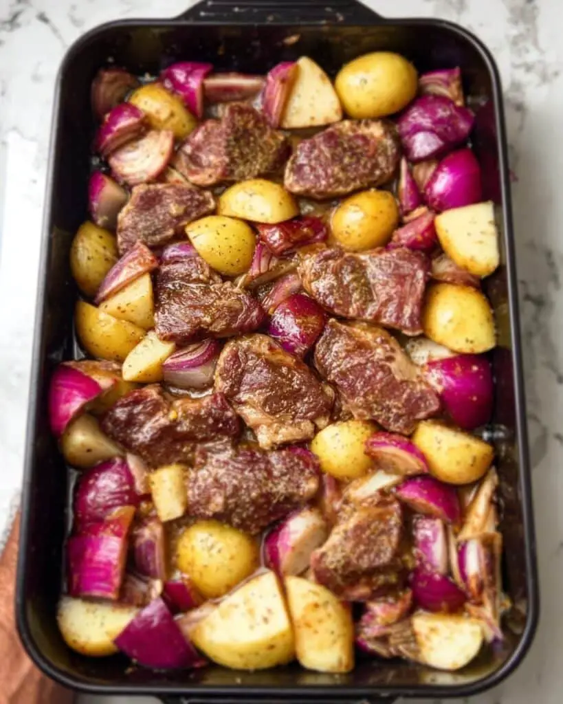 Lamb Tava (Cypriot-Style Baked Lamb with Potatoes and Tomatoes) Recipe