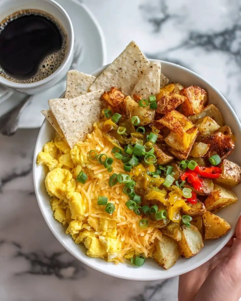 Make-Ahead Breakfast Bowls with Roasted Potatoes, Eggs, and Cheddar Recipe