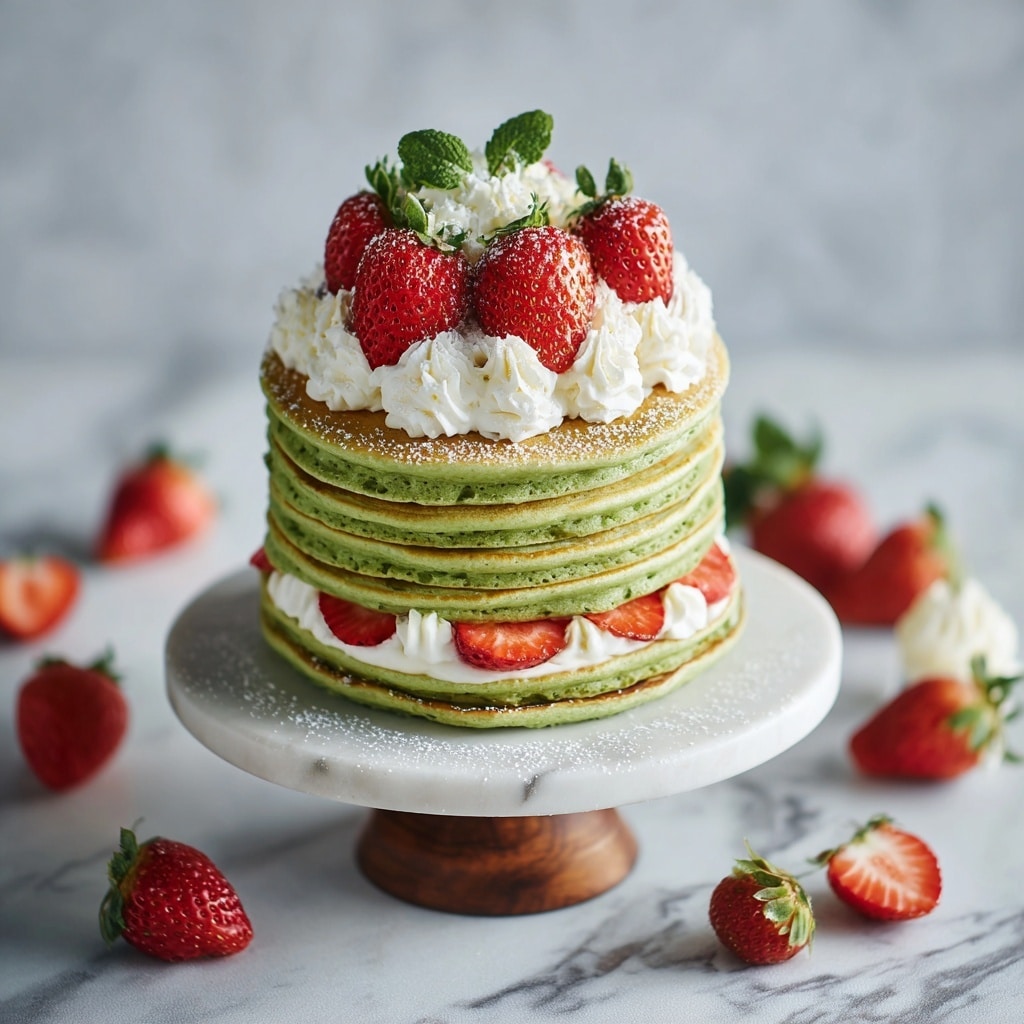 Matcha Mille Crepe Cake Recipe